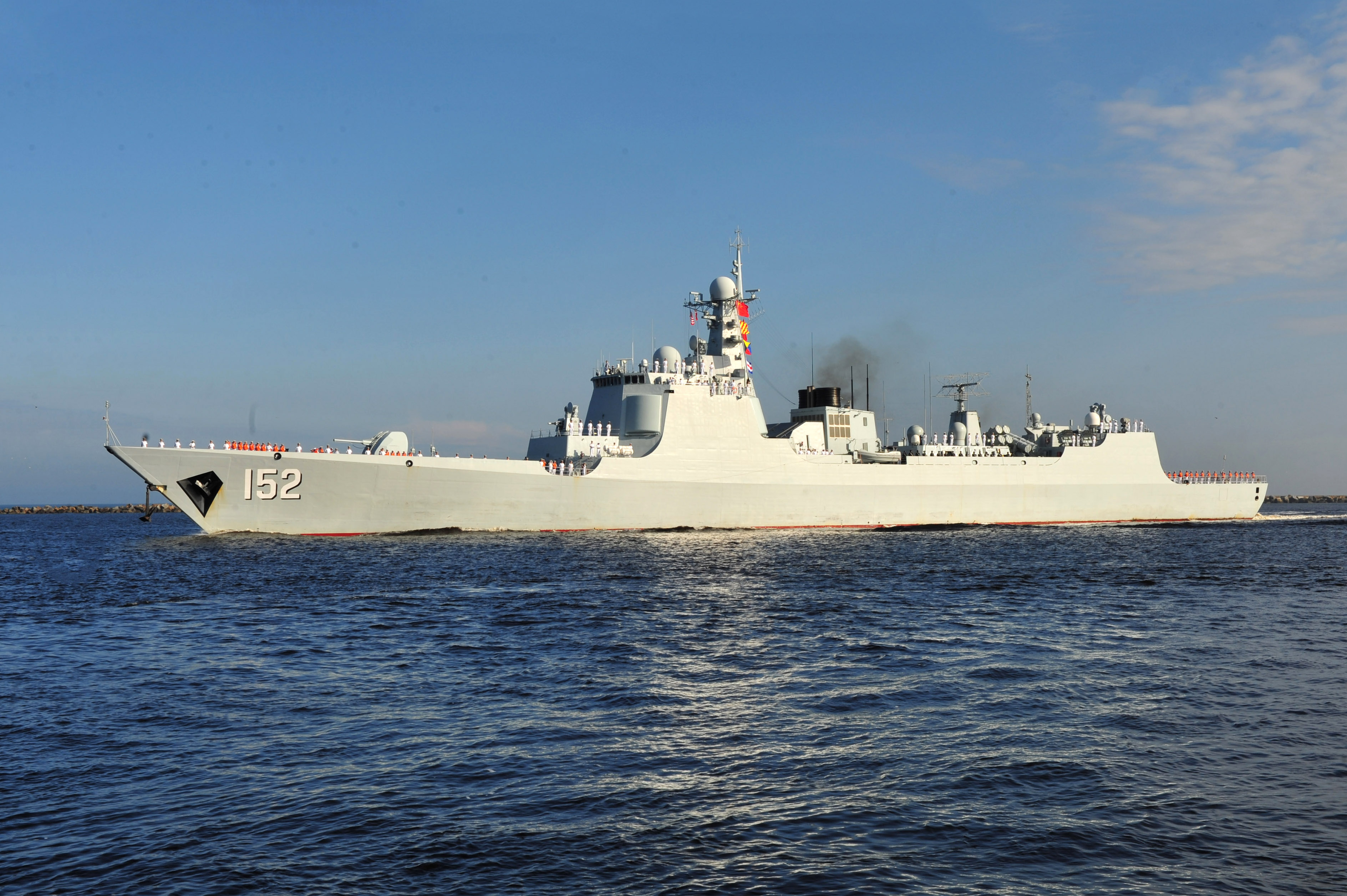 China launches first Type 055 destroyer - UPI.com